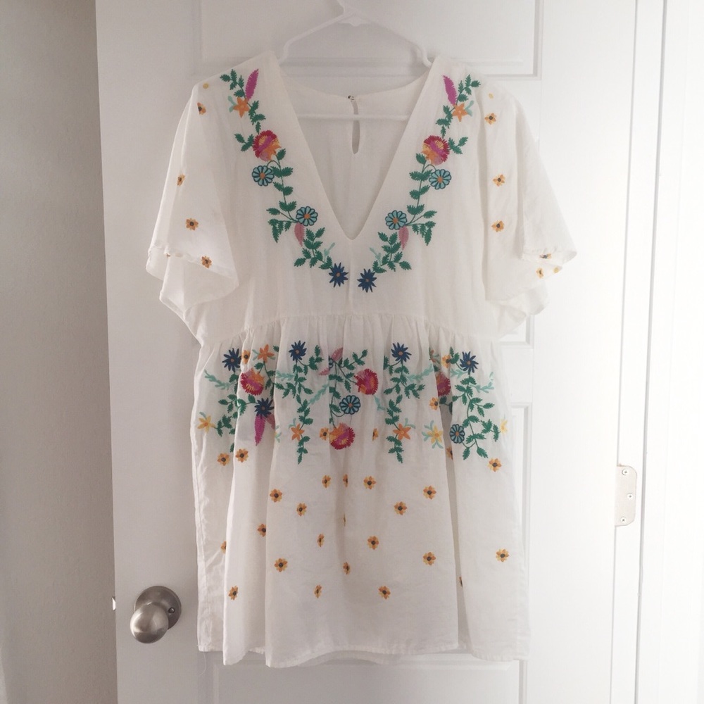 White Mini Summer Dress